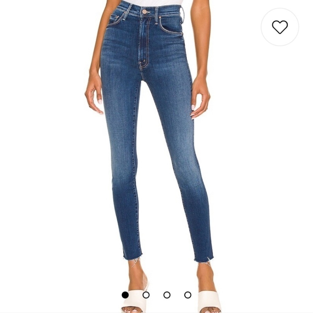 Mother High Waisted Rail Ankle Fray Jeans High Fidelity Sz 26